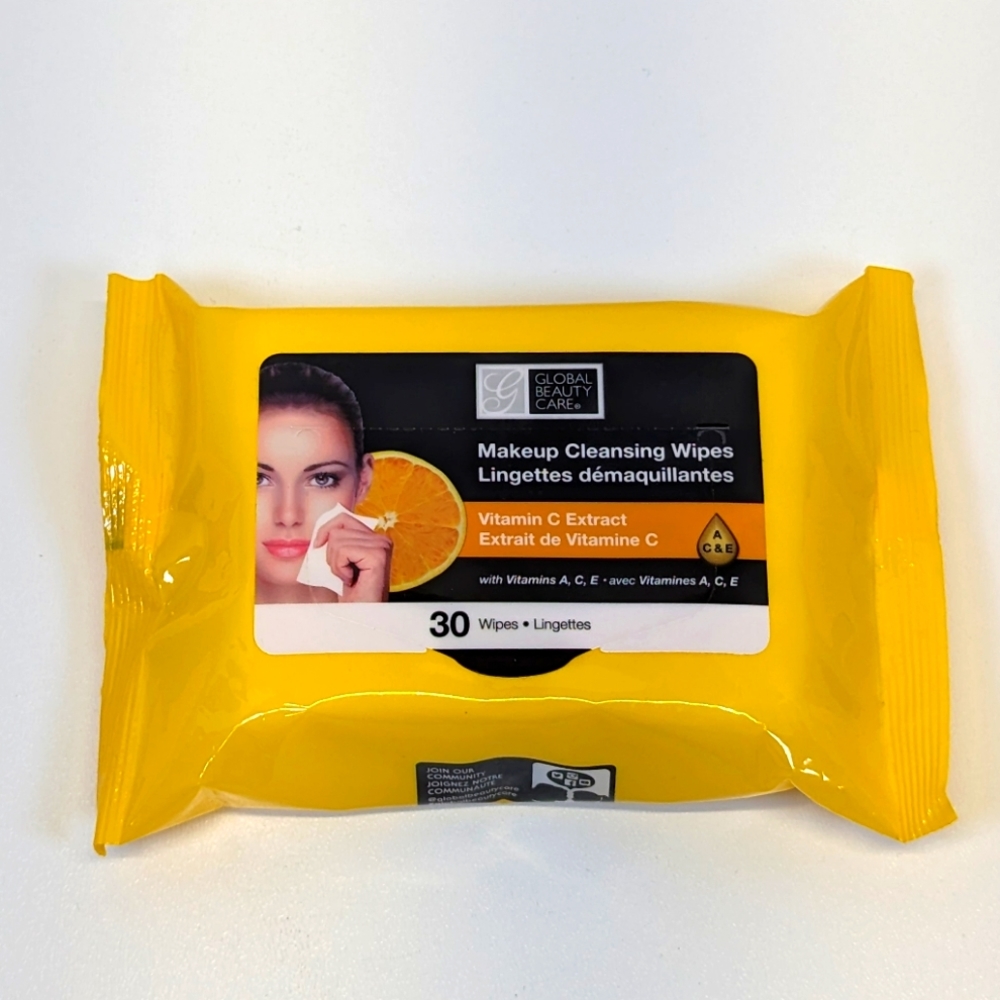 New Makeup Cleansing Wipes - Vitamins A, C and E - 30 Count Factory Sealed